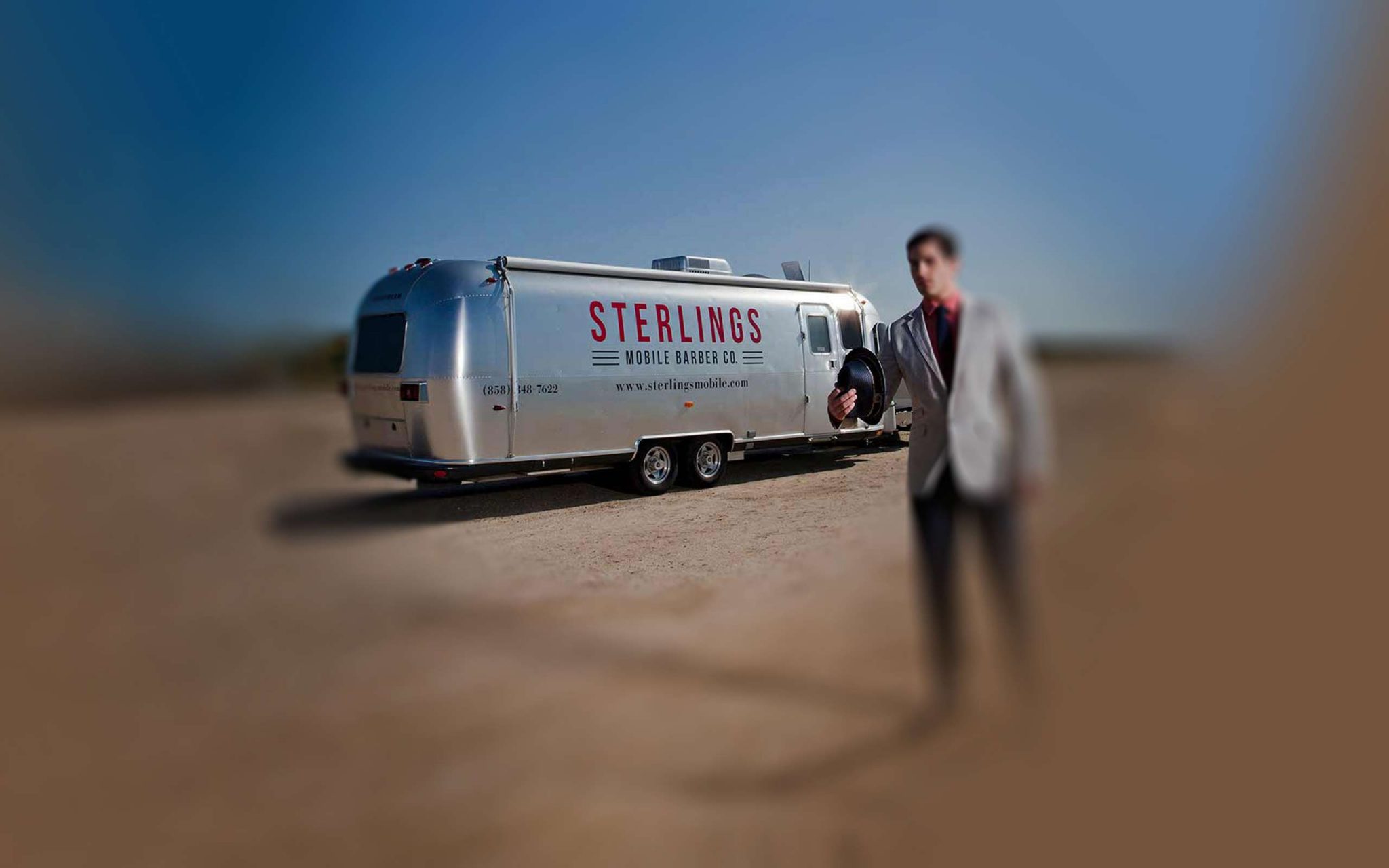 Sterling Mobile Barber Shop Airstream by Timeless Travel Trailers