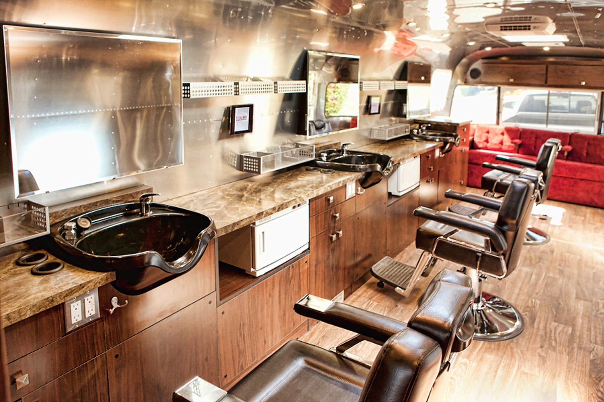 Sterlings Mobile Airstream Salon Barber Ctom Built By Timeless 